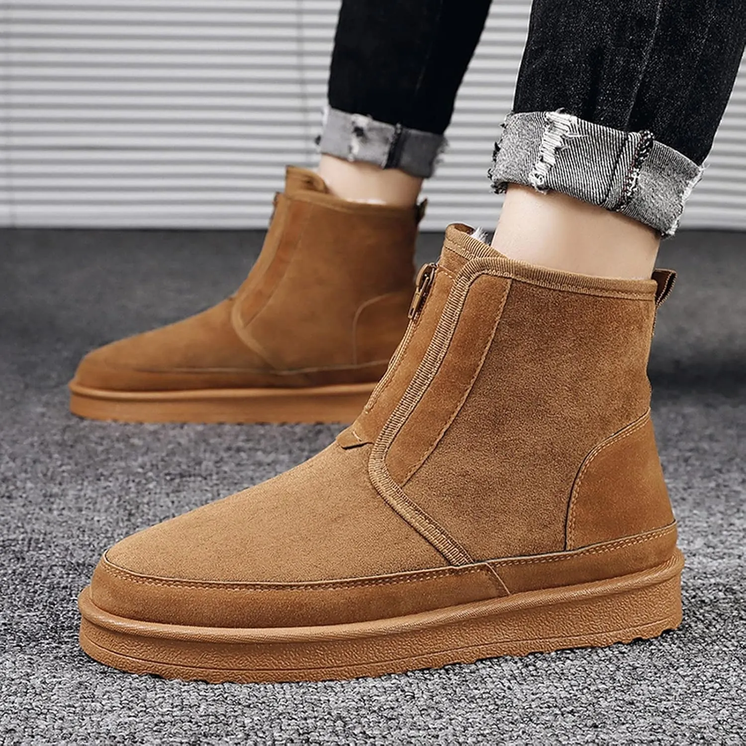 Winter Boots for Women Waterproof Slip ons Women's Winter Boots Waterproof Womens Winter Boots Size 10 Wide Width Women's Winter Booties Slippers Botas Nieve Largas