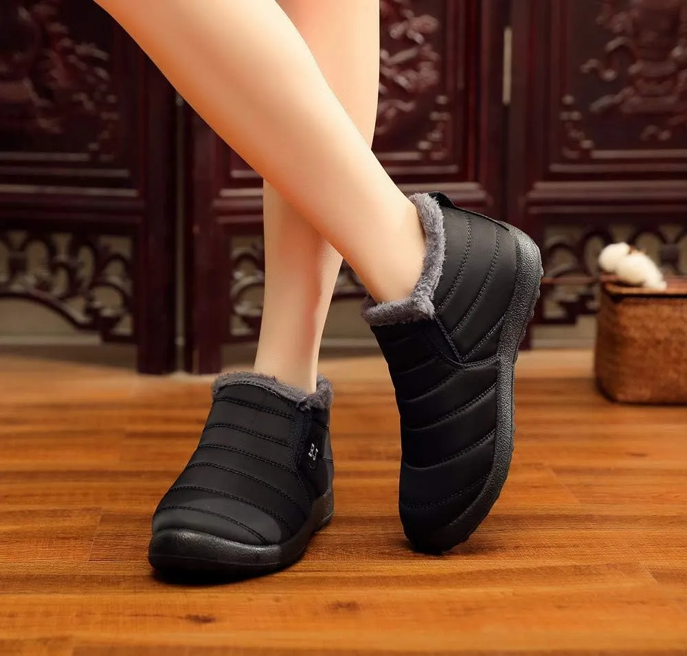 Women Snow Boots Waterproof Tall Size 7 White Snow Boots Women Winter Work Boots for Woman Womens Garden Boots Waterproof Size 11 Waterproof Womens Boots Wide Width