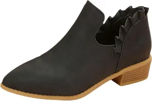 Womens Ankle Boots Low Heel Chelsea Boots Women Women's Ankle Boot Pointed Toe Pull on Fashion Riding Boots For Women