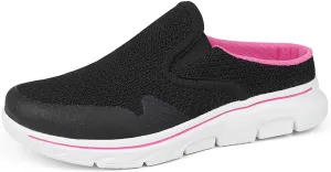 Women's Breathable Slip-On Casual Shoes Lightweight Low Heel Comfortable Walking Sneakers for Daily Wear
