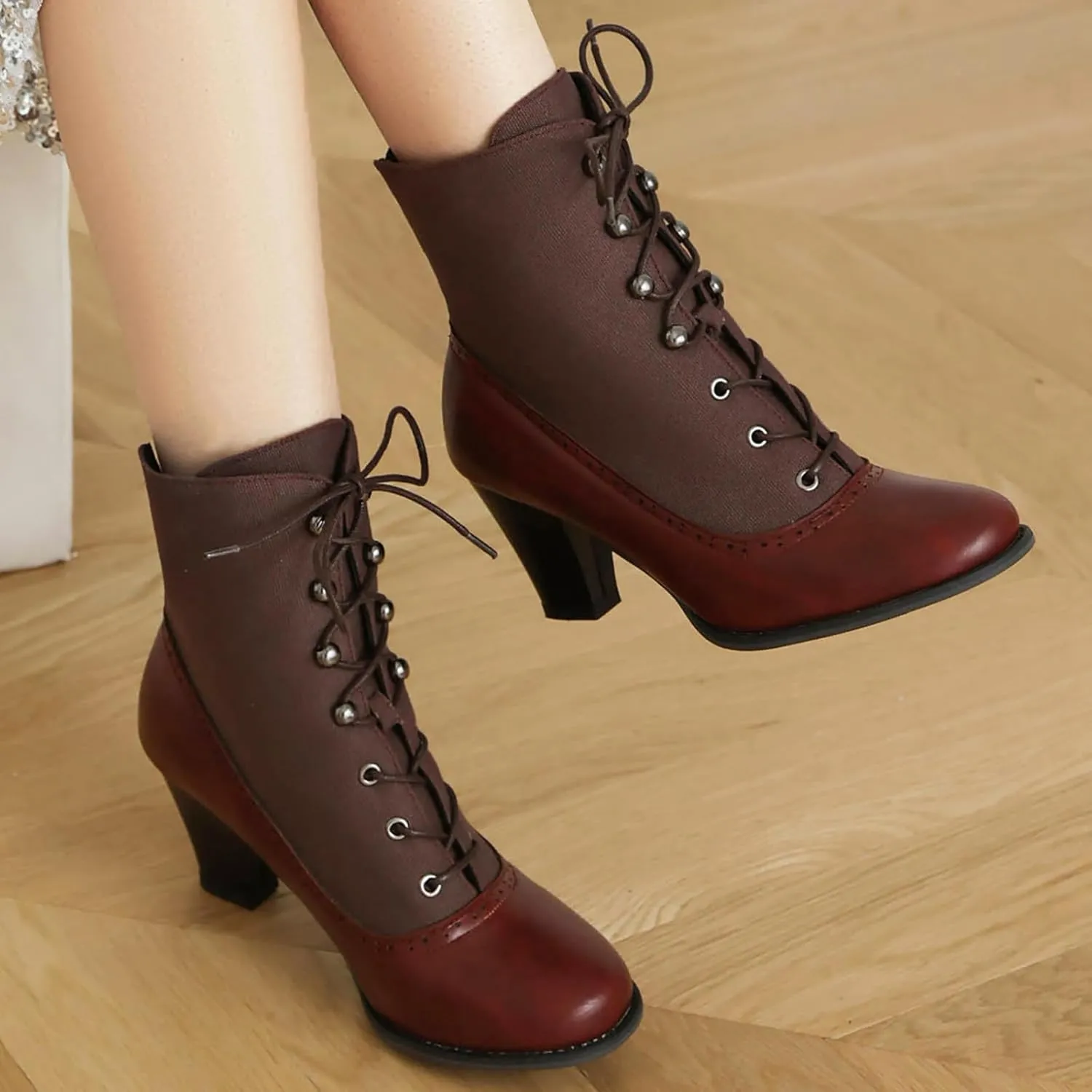 Womens Chelsea Boots Mid Calf Low Kitten Heel Suede Pointed Toe Stretch Fall Fashion Dressy Booties Mid-calf Side Zipper Rain
