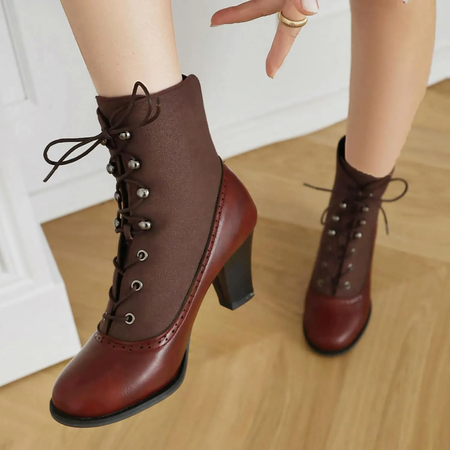 Womens Chelsea Boots Mid Calf Low Kitten Heel Suede Pointed Toe Stretch Fall Fashion Dressy Booties Mid-calf Side Zipper Rain