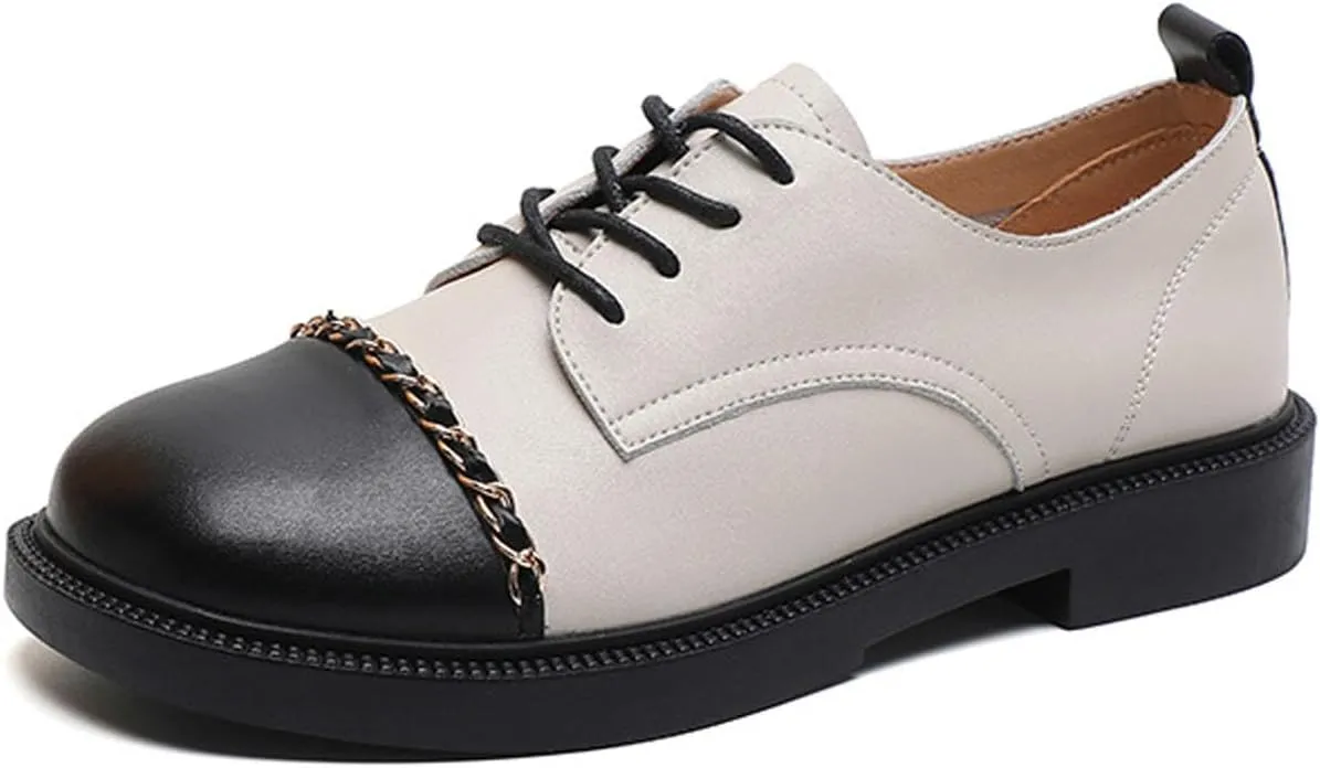 Women's Classic Lace Up Oxfords,Comfortable Casual Business Office Work Shoes