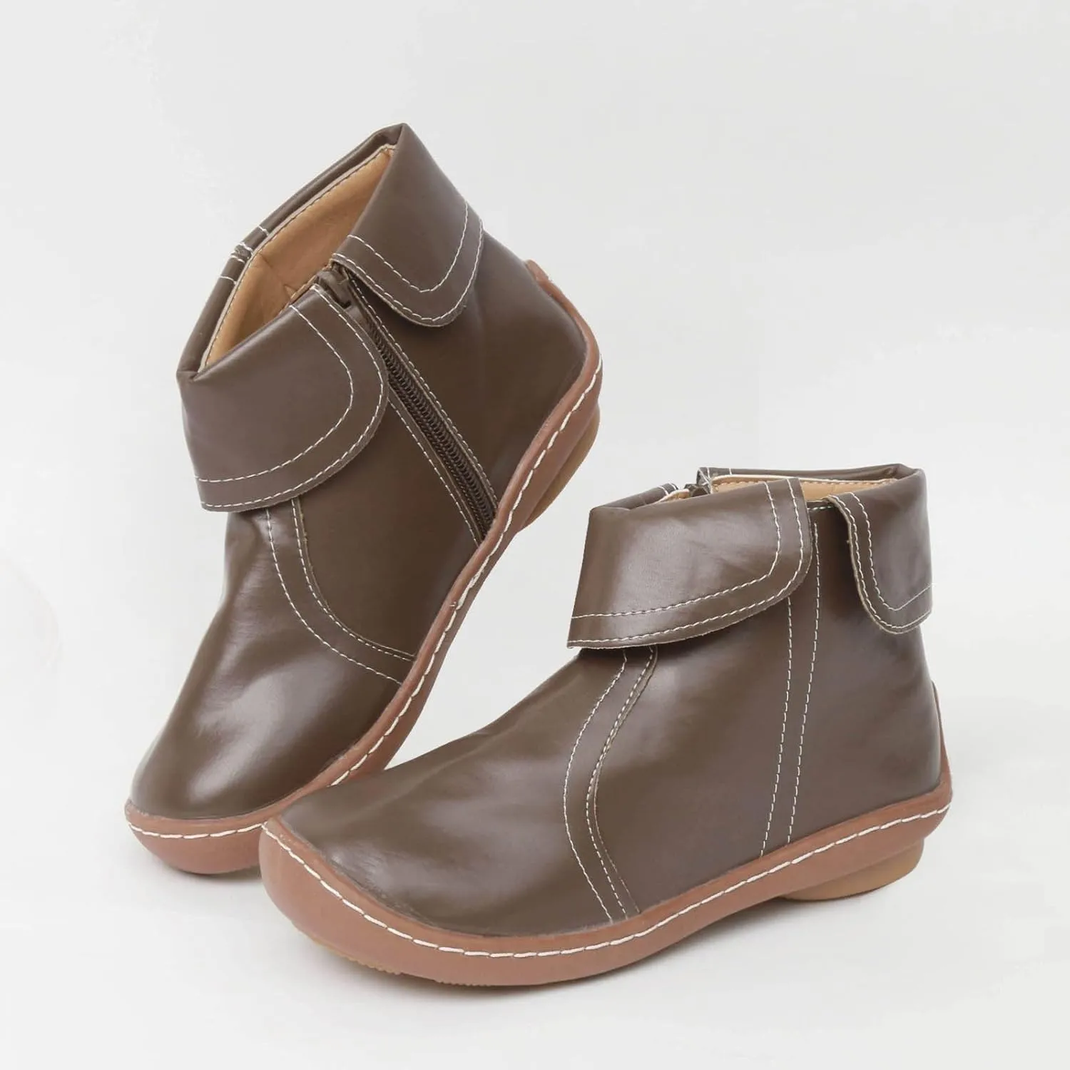 Womens Cowboy Boots Comfortable Chunky High Heel Round Toe Boots for Women Ankle Breathable Lace Short Cowgirl Boots