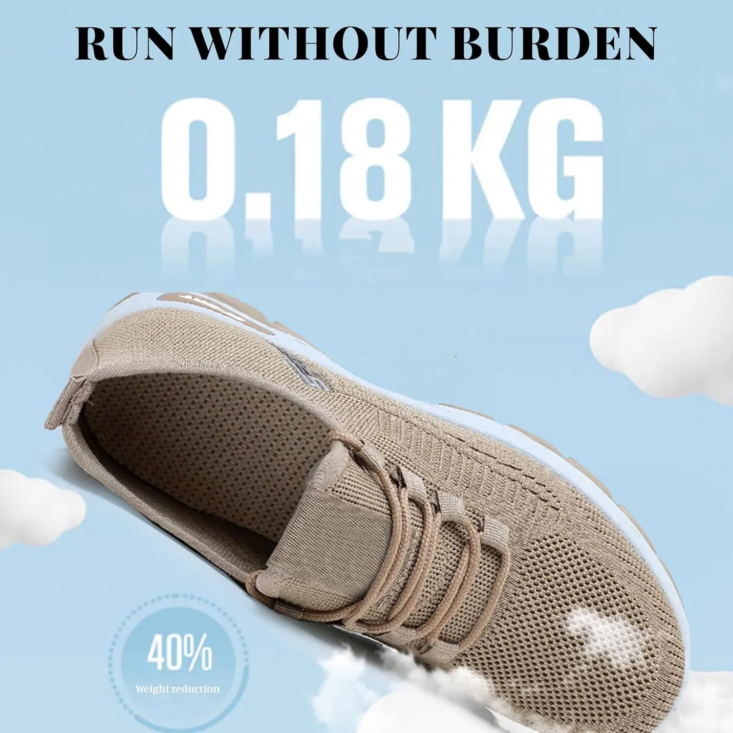 Women's Flats Shoes Slip On Mesh Breathable Casual Loafers Comfortable Soft Woman Comfort Orthopedic Diabetic Fashion Walking Shoes with Arch Support