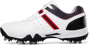 Women's Golf Shoes, Waterproof and Breathable Golf Shoes with Spikes for Ladies