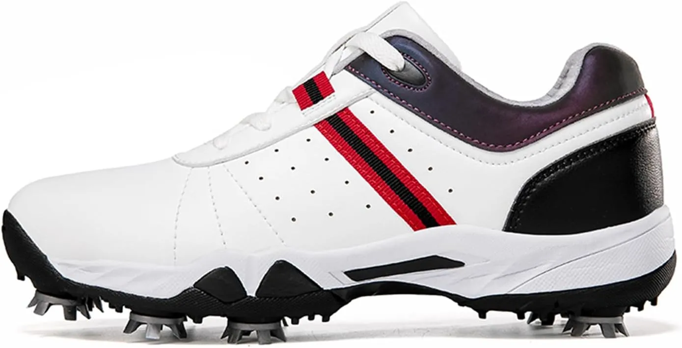 Women's Golf Shoes, Waterproof and Breathable Golf Shoes with Spikes for Ladies
