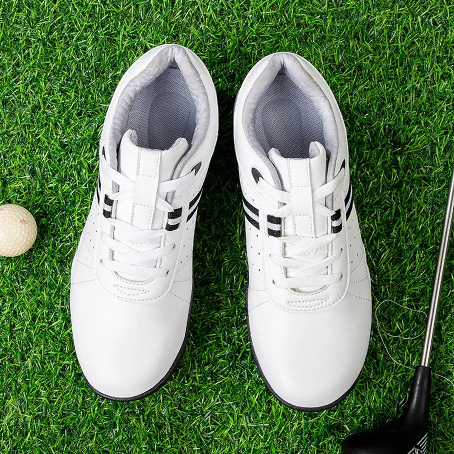 Women's Golf Shoes, Waterproof and Breathable Golf Shoes with Spikes for Ladies