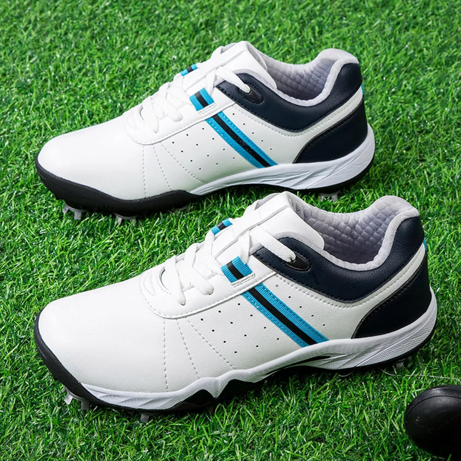 Women's Golf Shoes, Waterproof and Breathable Golf Shoes with Spikes for Ladies