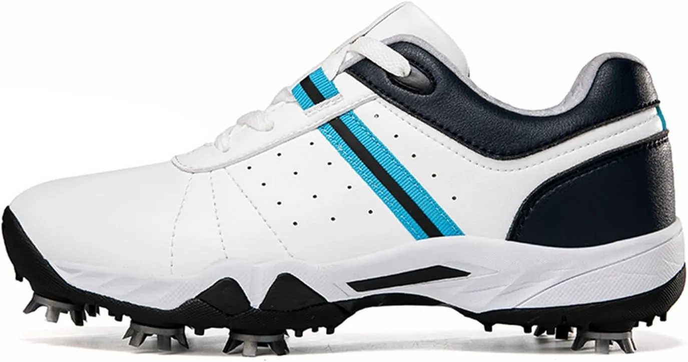 Women's Golf Shoes, Waterproof and Breathable Golf Shoes with Spikes for Ladies