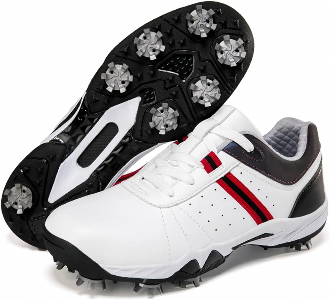 Women's Golf Shoes, Waterproof and Breathable Golf Shoes with Spikes for Ladies
