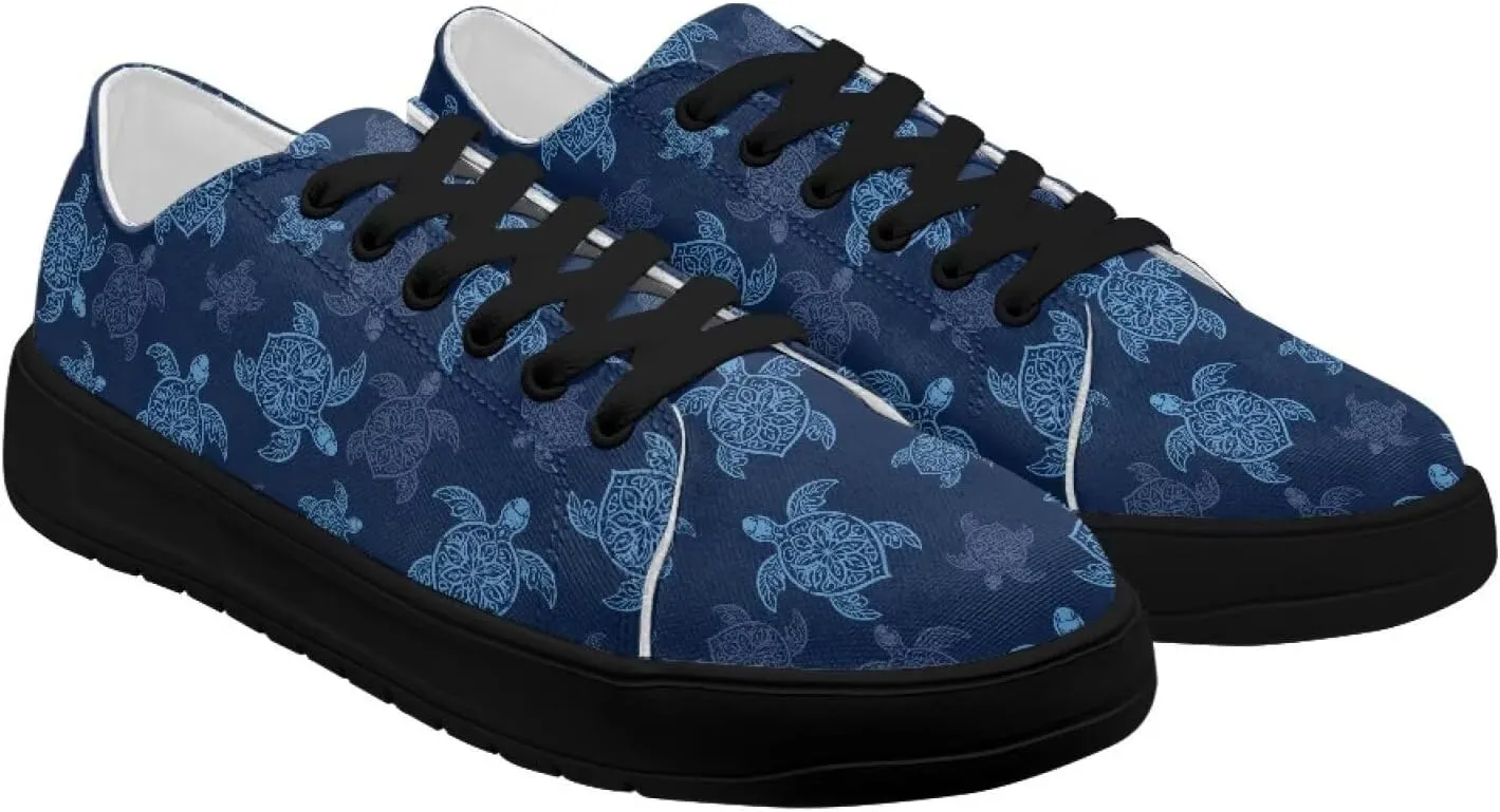 Women's Lace up Low Top Canvas Shoes Low Top Sneakers Fashion Casual Sneakers with Arch Support Comfy Flats 5.5-13.5