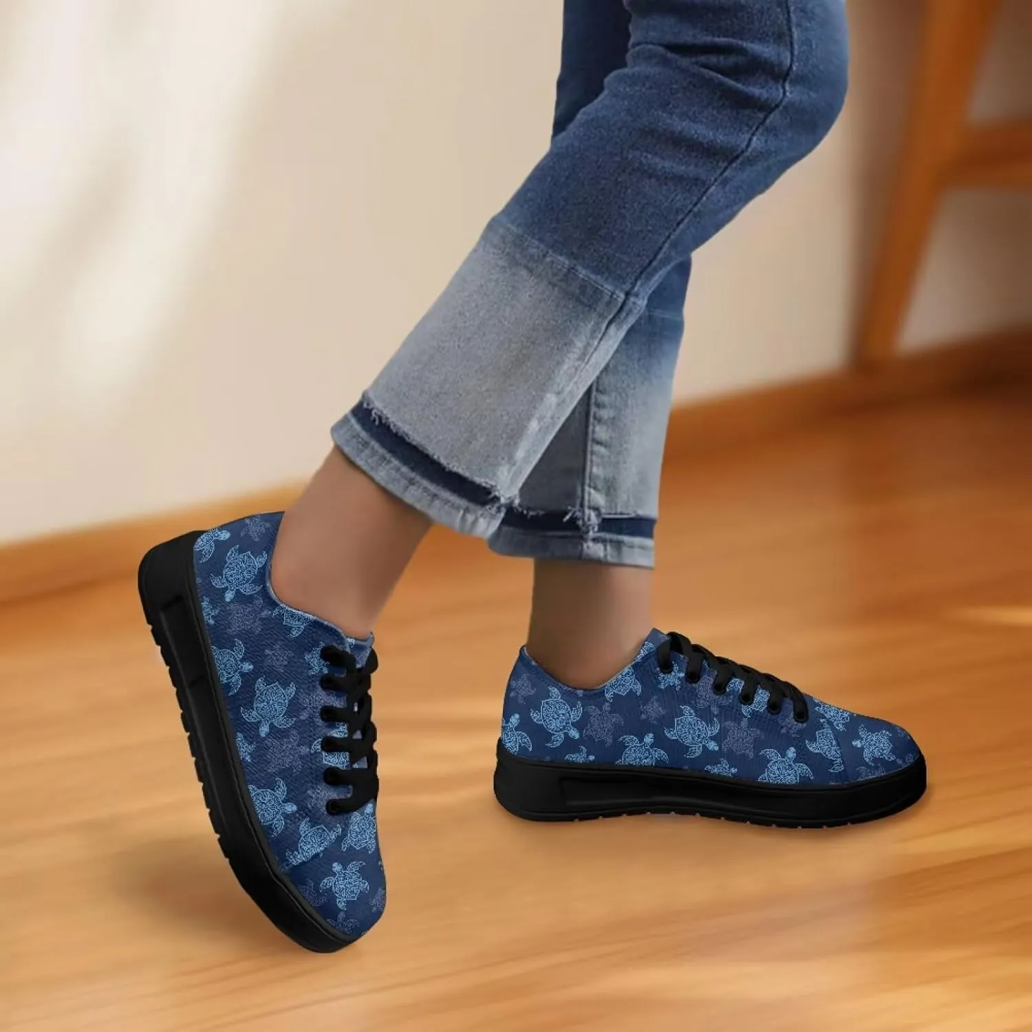 Women's Lace up Low Top Canvas Shoes Low Top Sneakers Fashion Casual Sneakers with Arch Support Comfy Flats 5.5-13.5
