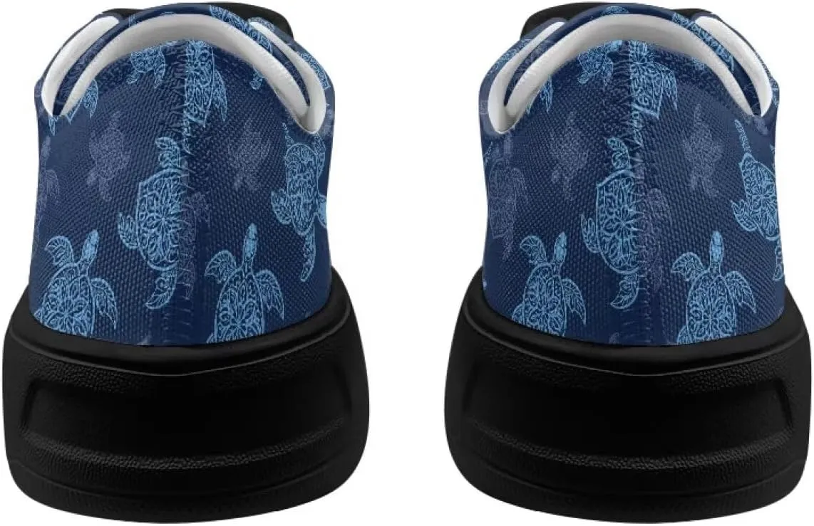 Women's Lace up Low Top Canvas Shoes Low Top Sneakers Fashion Casual Sneakers with Arch Support Comfy Flats 5.5-13.5