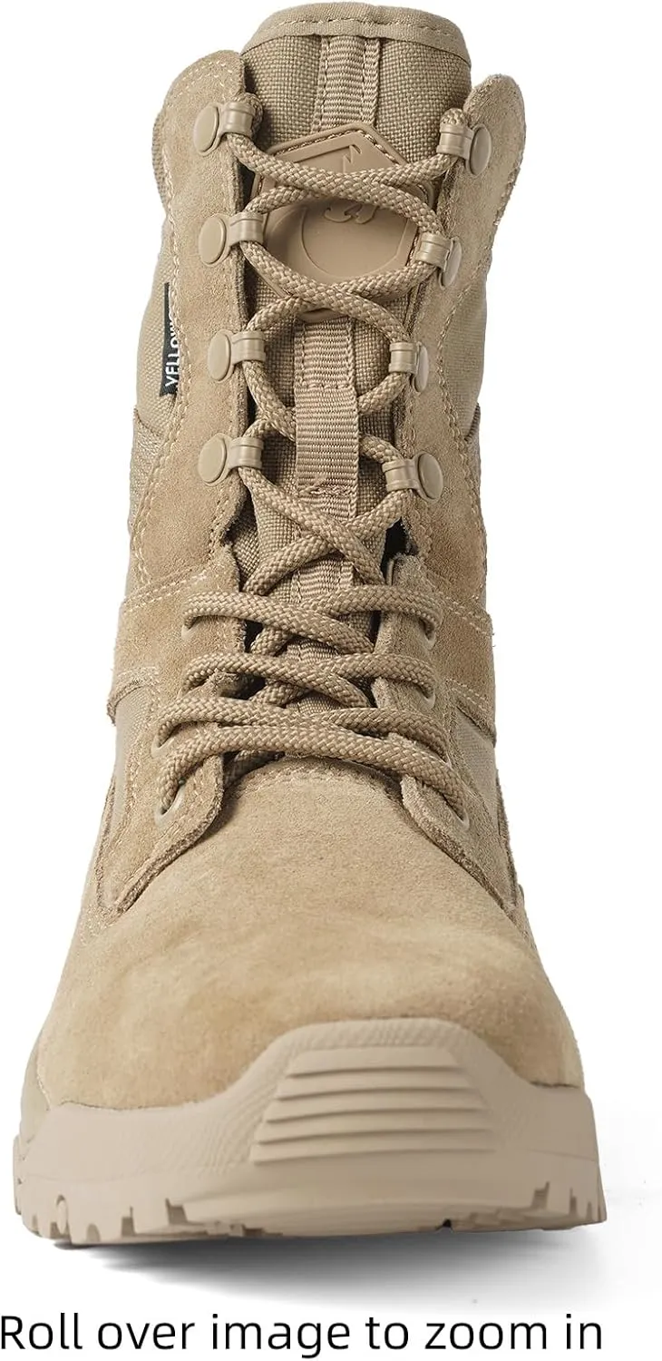 Women's Lightweight Tactical Work Boots Military Combat Motorcycle Boots For Women 8 Inch Army Desert Boots