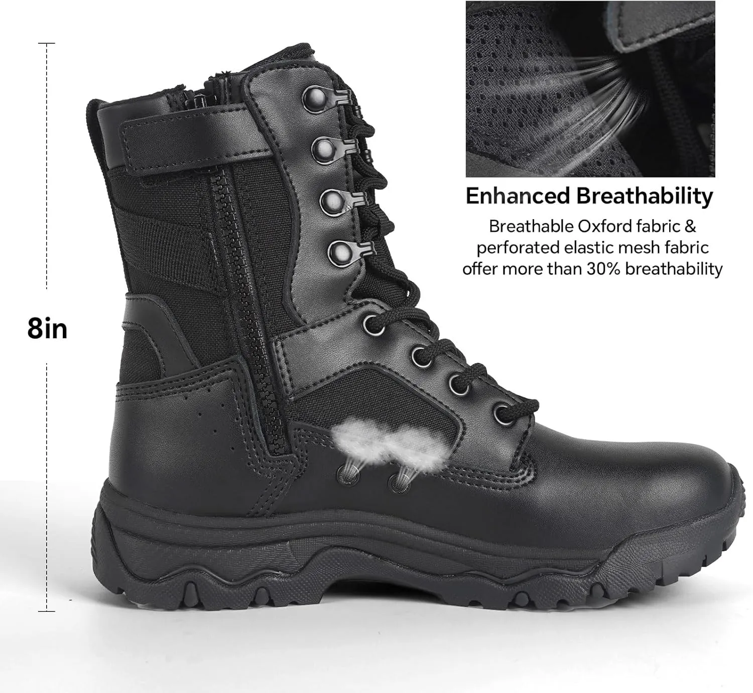 Women's Lightweight Tactical Work Boots Military Combat Motorcycle Boots For Women 8 Inch Army Desert Boots
