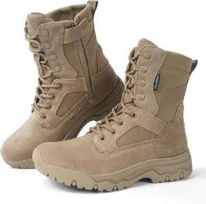 Women's Lightweight Tactical Work Boots Military Combat Motorcycle Boots For Women 8 Inch Army Desert Boots