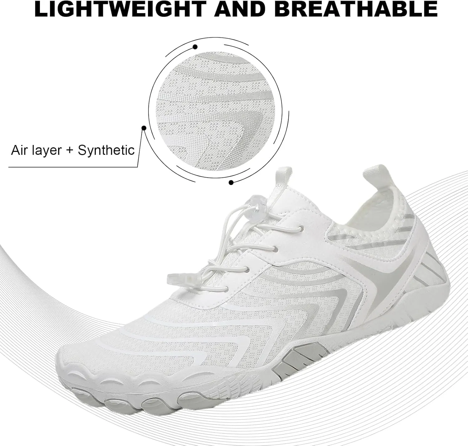 Womens Mens Hike Barefoot Shoes,Non-Slip Healthy Trail Running Shoes,Quick Dry & Non-Slip Fashion Hiking Footwear,Lightweight Wide Toe Box Breathable Surf Comfortwear