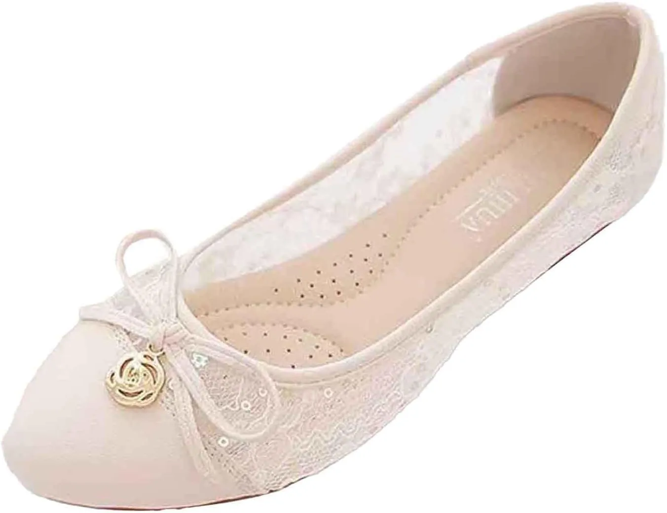 Women's Mesh Flats Casual Slip On Loafers Breathable Comfortable Flat Shoes for Walking Outdoor Leisure Spring