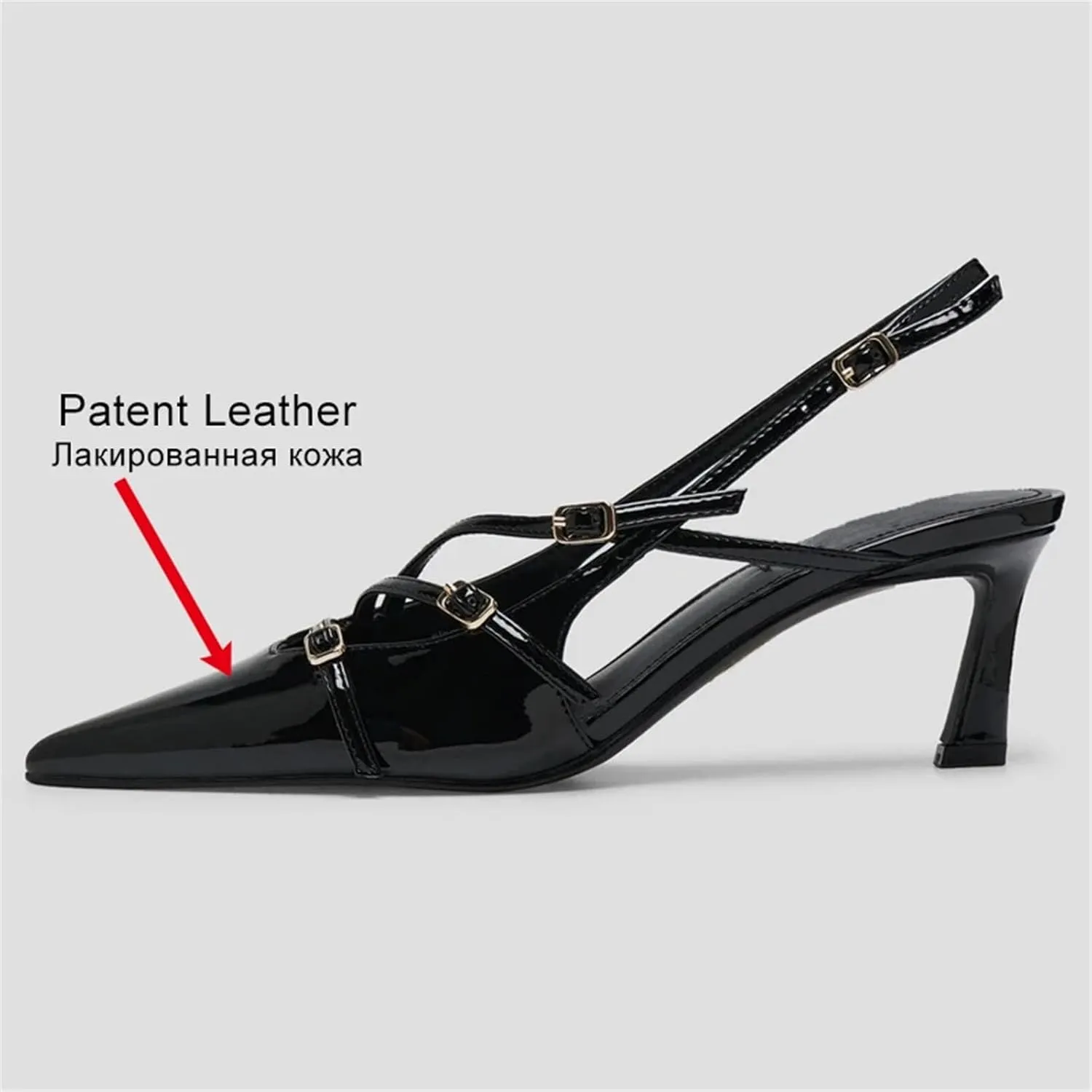 Women's Retro Roman High Heels Summer Leather Buckle High Heel Sandals