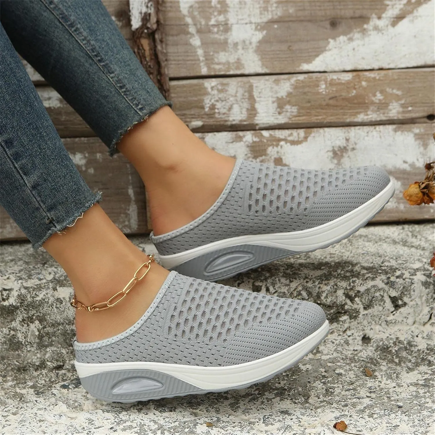 Womens Running Shoes Ladies Slip on Walking Tennis Sneakers Flat Soft Sole Classic Comfort for Gym Travel Work Quick Drying Deodorant Slip volleyball fuzzy Hollowed out Air Cushioin E55-Purple