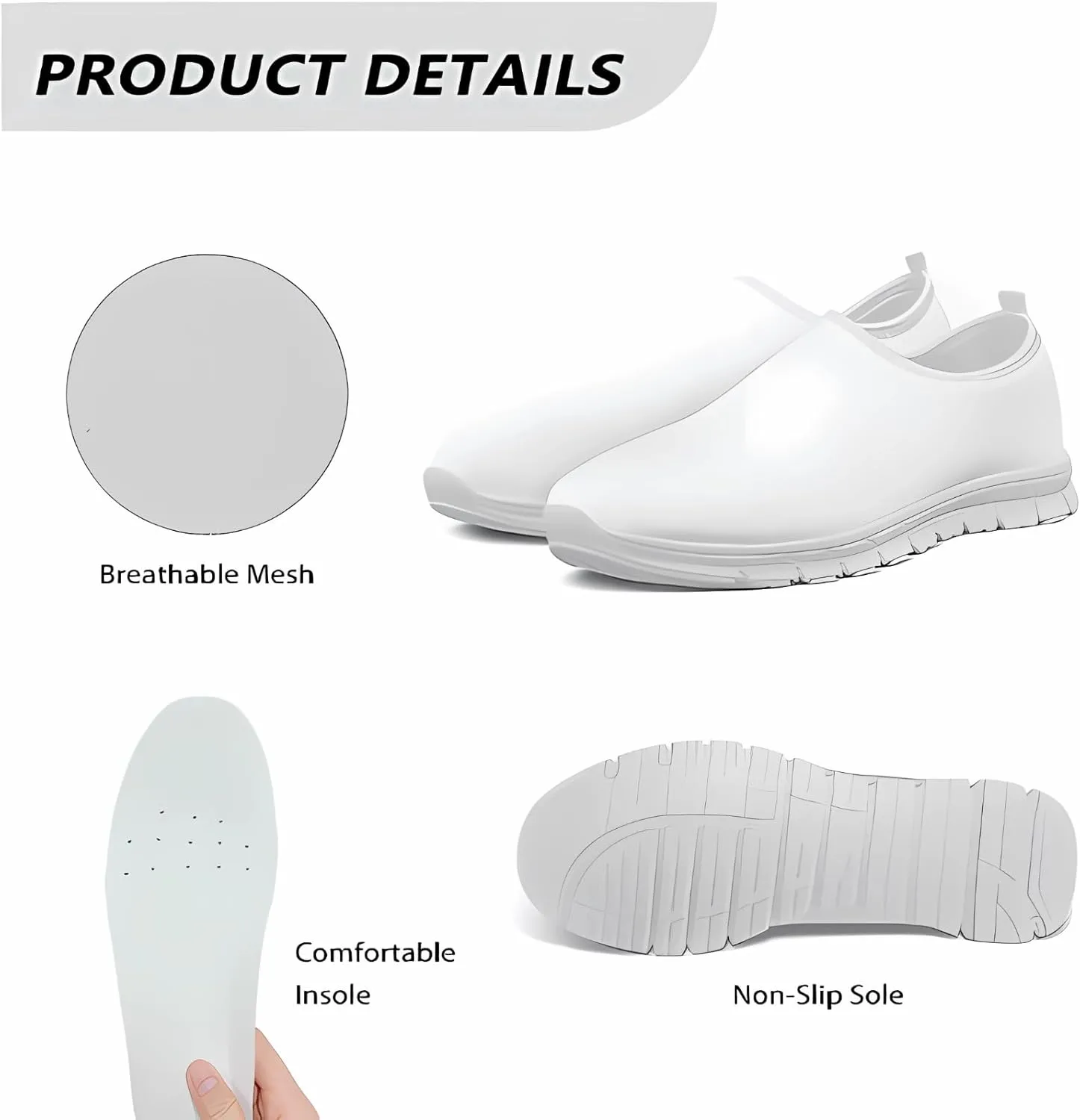 Womens Shoes Flats Gris Fashion Shoes Dressy Non-Slip