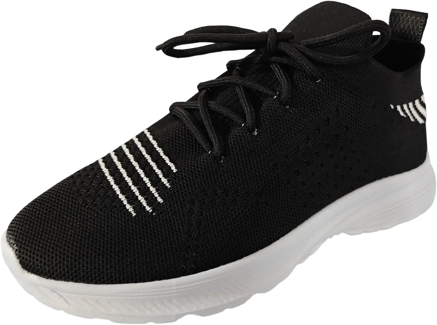 Women's Slip on Walking Shoes Dressy Knitted Non Slip Arch Support Running Shoes Breathable Gym Workout Shoes Lightweight Fashion Sneakers
