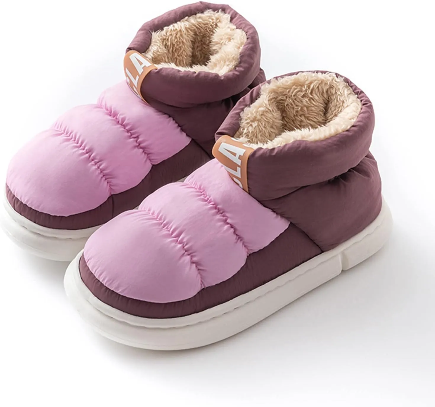Women's Snow Boots Ankle Snow Boots Size 9 Wide for Women Winter Boots for Women Slip ons Black Leather Winter Boots for Women Womens Tall Winter Boots