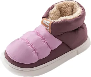 Women's Snow Boots Ankle Snow Boots Size 9 Wide for Women Winter Boots for Women Slip ons Black Leather Winter Boots for Women Womens Tall Winter Boots