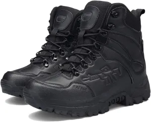 Wygwlg Men's Army Safety Shoes Military Desert Combat Boot Waterproof Low Rise Hiking Boots Action Protection Boots