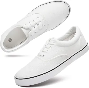 yageyan Men??s Low Top Canvas Walking Shoes Lace-up Fashion Sneakers Casual