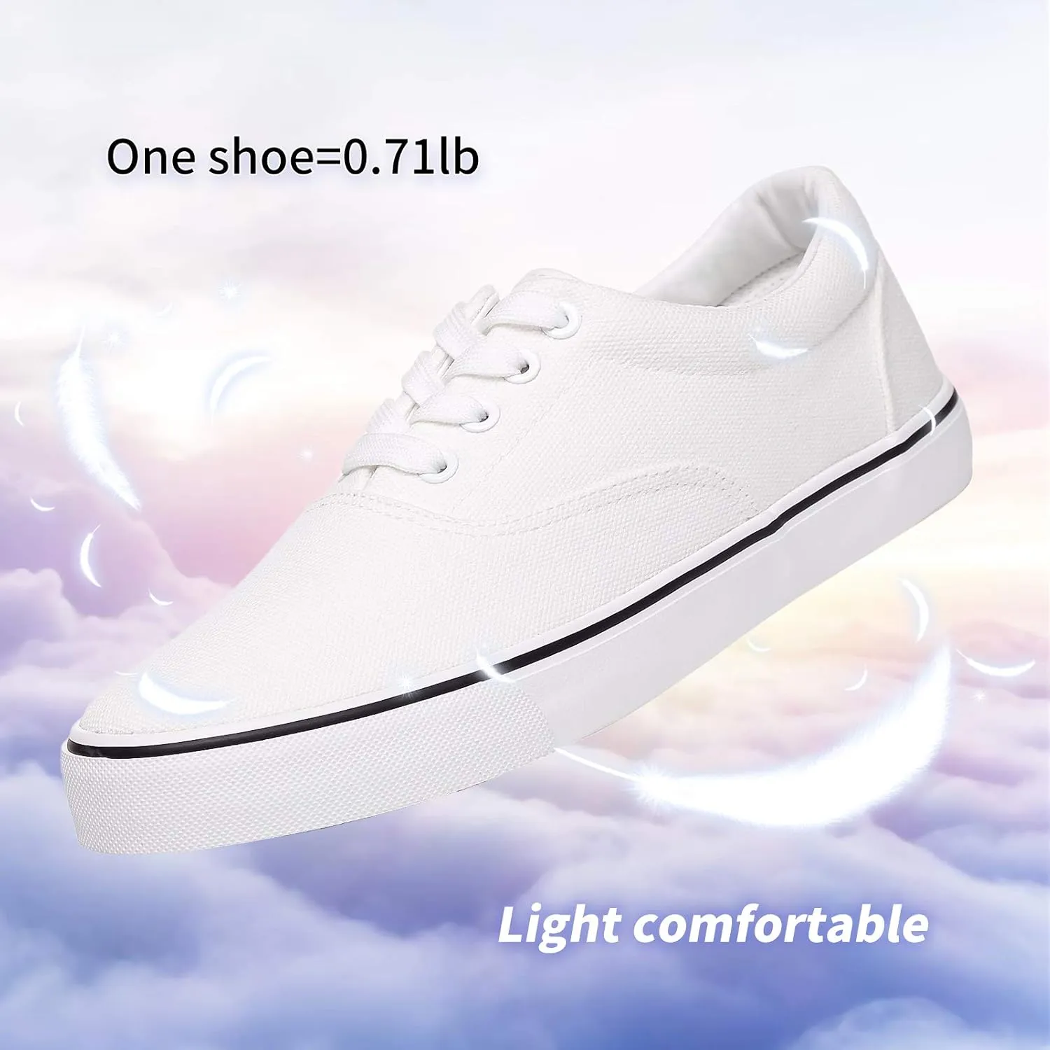 yageyan Men??s Low Top Canvas Walking Shoes Lace-up Fashion Sneakers Casual